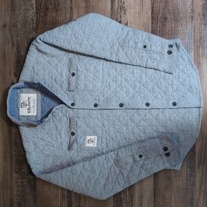 Icelantic Skis Quilted Button Up Jacket Size Small in Grey